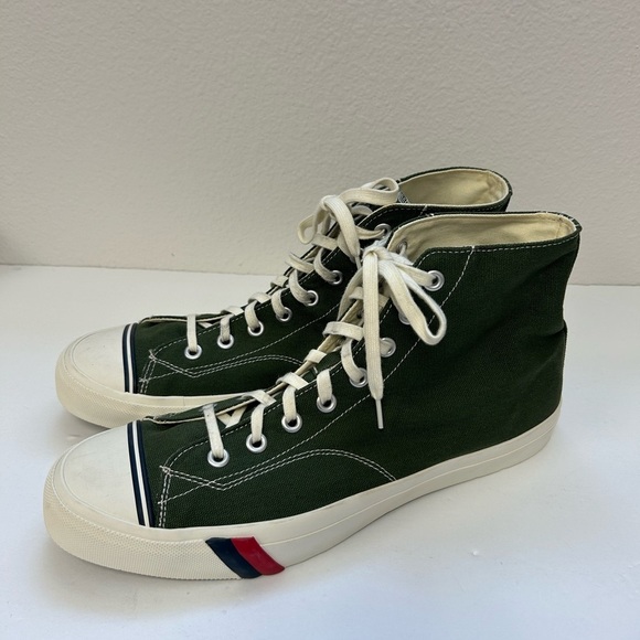 Pro-Keds / GREEN/NWOT/NWOB/ Hi Lace Up/Mens / Olive Green/ size 14 - Picture 1 of 8